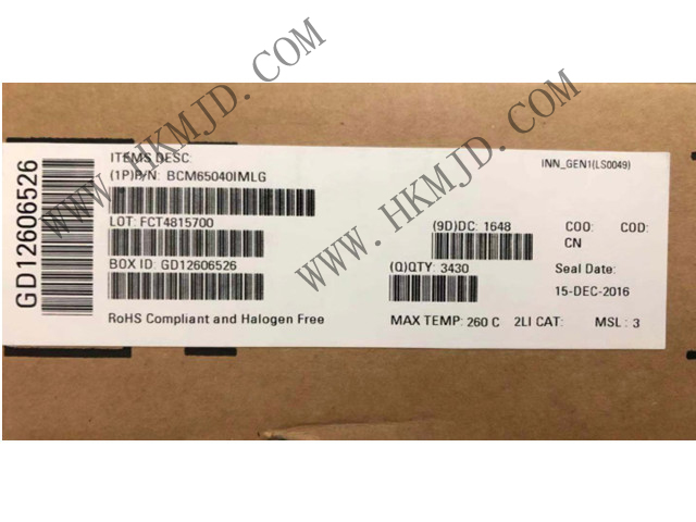 BROADCOM BCM65040 BCM65040IMLG 接口 - 驅(qū)動(dòng)器，接收器，收發(fā)器