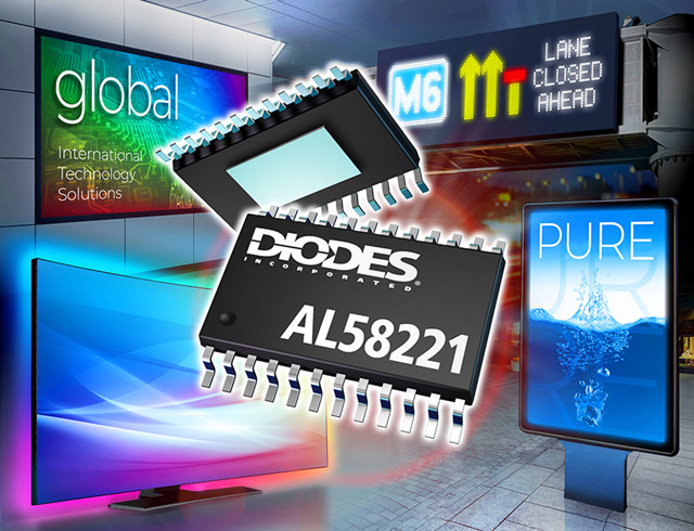 Diodes 推出新款 12 通道恒定電流 LED 驅(qū)動器 AL58221