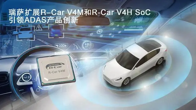 瑞薩推出高能效第四代R-Car車用SoC—R-Car V4M系列，引領(lǐng)ADAS產(chǎn)品創(chuàng)新