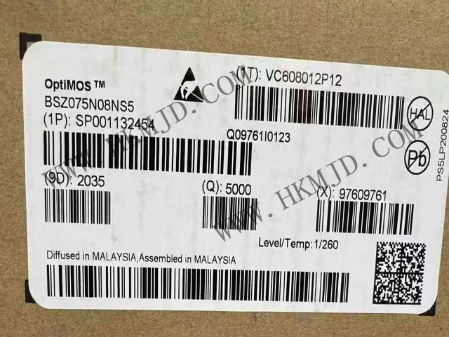 明佳達電子供應(yīng)【Infineon】BSZ075N08NS5 OptiMOS? 5 N通道功率 MOSFET 晶體管